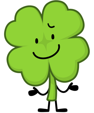 This is the Avatar Image for the Clover Inanimate Insanity AI Voice and Text to Speech Generator